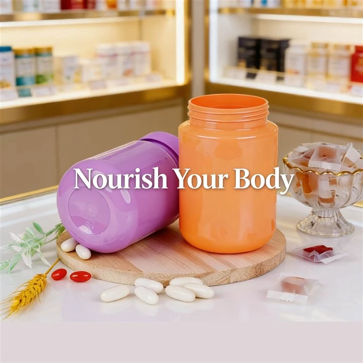wide mouth PET bottle for capsules and tablets